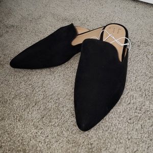 NWT Black slip on shoes